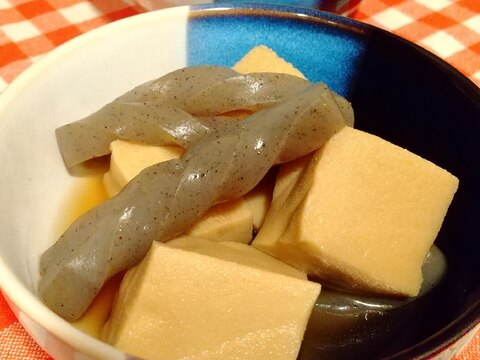 【幼児と取り分け】高野豆腐とこんにゃくの煮物